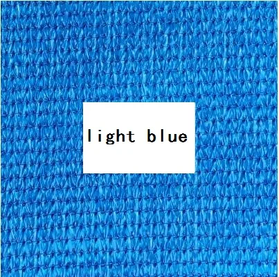 Нестандартный размер солнцезащитный навес парус затвор сетка ПНД 185GSM затенение 95% сетка навес беседка открытый навес садовый навес - Цвет: light blue