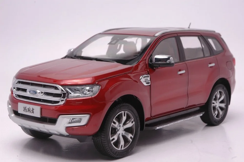 118 Diecast Model for Ford Everest 2015 Red SUV Alloy Toy Car