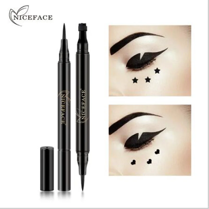 Niceface 1 шт. подводка для глаз Водостойкая Подводка с печатью длинная Стойкая