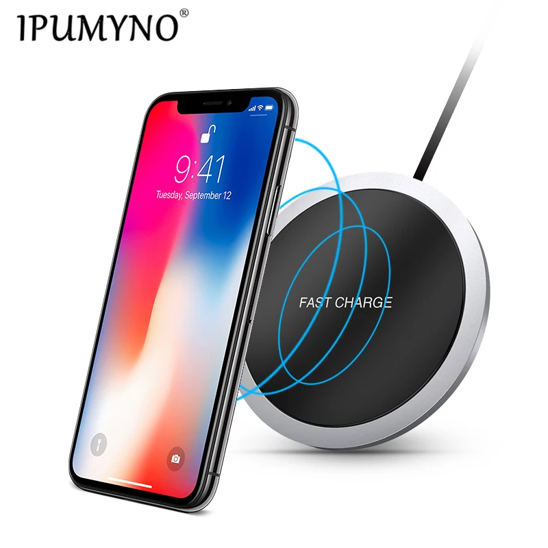 IPUMYNO 10 Вт Qi Беспроводной Зарядное устройство для iPhone X/XS Max XR 8 8 Plus USB быстро Беспроводной зарядки для samsung S7 S8 S9/S9+ примечание 9 8