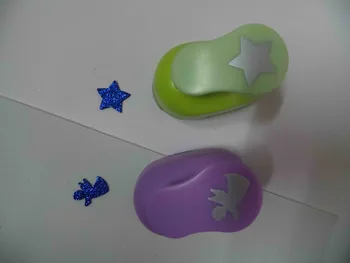 

2pcs(2.5cm) angel and star shape craft punch set Punch Craft Scrapbooking school Paper Puncher eva hole punch free shipping
