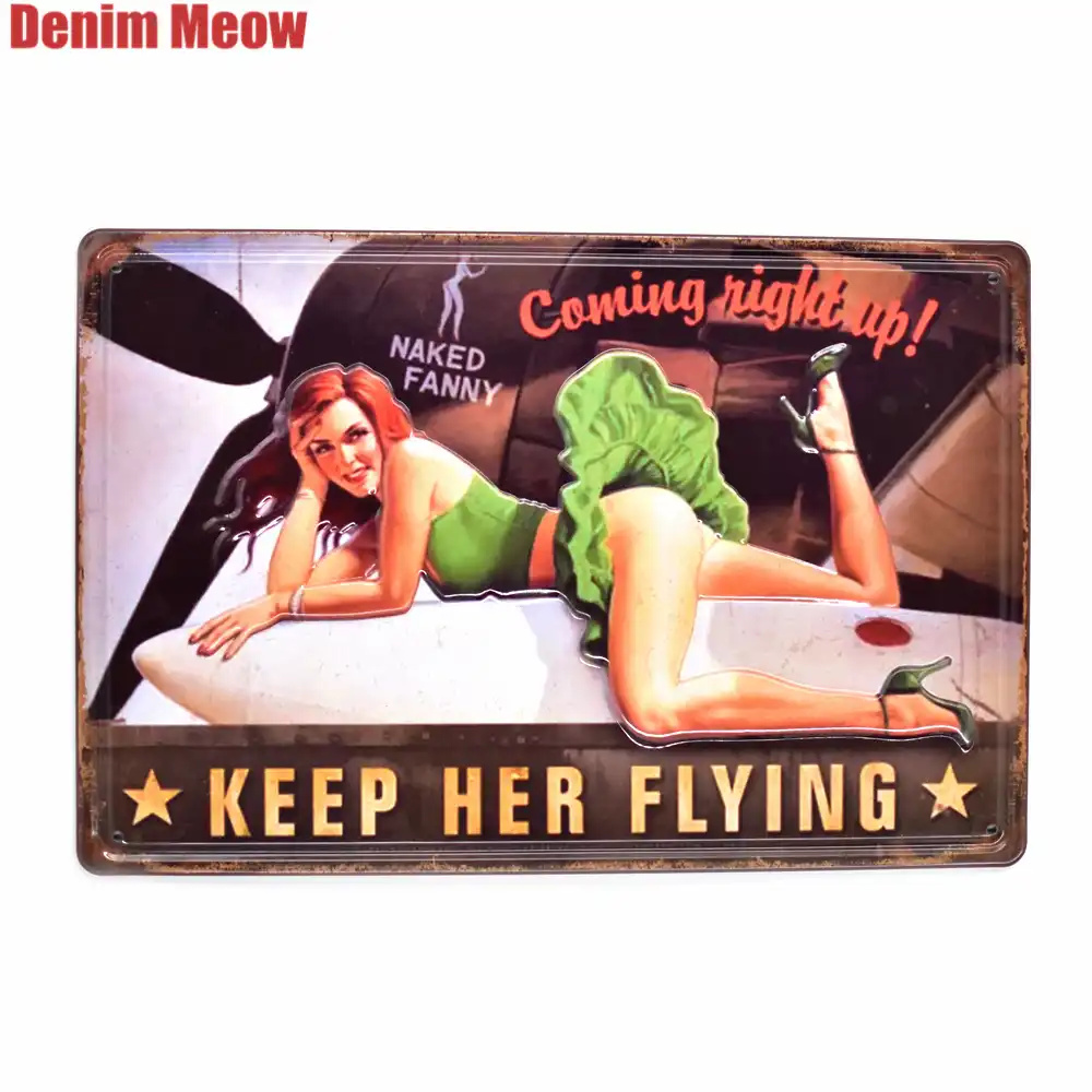 Ladies Night Every Night Tin Metal Sign Pin Up Girl Bar Pub Lounge Beer Martini
