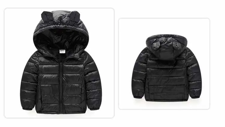 Детское пальто для девочек, зимние утолщенные куртки одежда с объемными ушками и длинными рукавами Высококачественная куртка ярких цветов для малышей, верхняя одежда От 4 до 12 лет