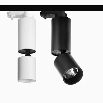 

Fashion wall mounted small spotlight showroom Nordic living room CREE COB folding adjustable angle spotlight Curtain wall light