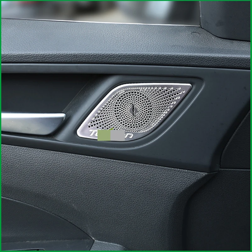 Cubierta del anillo de Audio del altavoz de la puerta del coche ajuste estilo del coche para Hyundai Tucson 2015 2016 2017 2018 cubiertas del altavoz partes interiores Cubierta del anillo de Audio del altavoz de la puerta del coche ajuste estilo del coche para Hyundai Tucson 2015 2016 2017 2018 cubiertas del altavoz partes interiores
