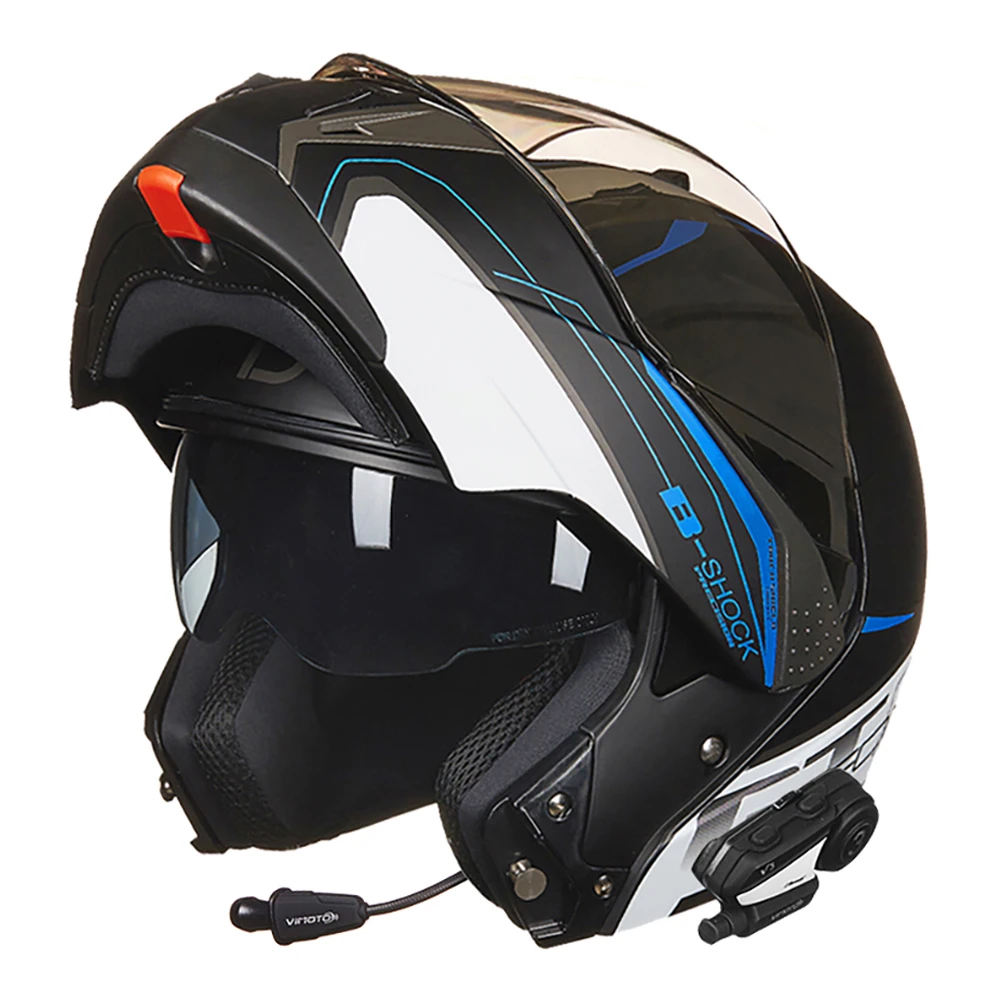 

BEON Filp Up Motorcycle Helmet Casco Moto Motorbike Capacete Double Visor Full Face Racing Motocross Helmet for Men Women