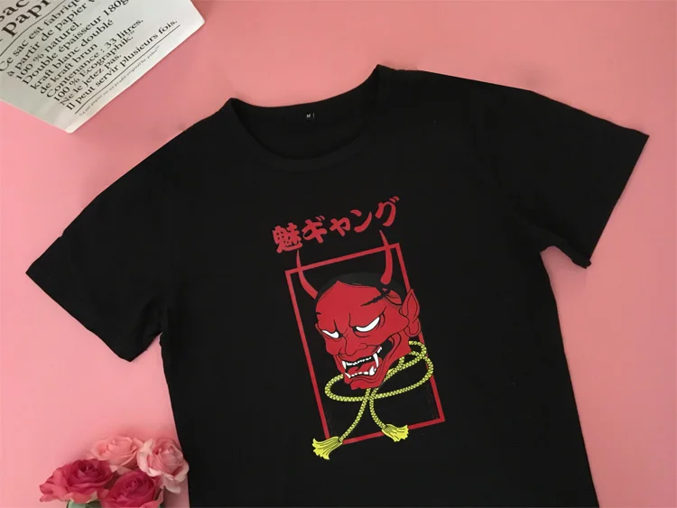 Neploe летняя хлопковая футболка Женская Harajuku футболка с принтом готические женские топы свободные черные футболки с коротким рукавом Femme 39219