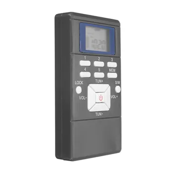 

New Portable Mini Frequency Modulation Radio FM Digital LED Signal Processing Receiver With In- Ear Earphone 3.5mm