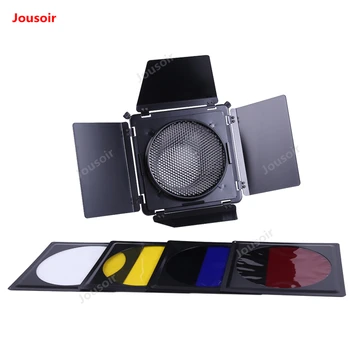 

Flash accessories barn door honeycomb net four color sheet studio flashlight photographic four leaf baffle bezel CD50 T10