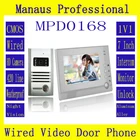 Smarthome 1V1 Wired Intercom System One to One Video Doorbell 7 Inch Digital Display Screen Video Doorphone Wholesale D168b