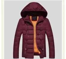 Plus Size 8xl Winter Warm Hooded Men Down Jackets Casual X-long Duck Men cotton-pa& Jackets Thicken Outwear Casual Solid Parkas