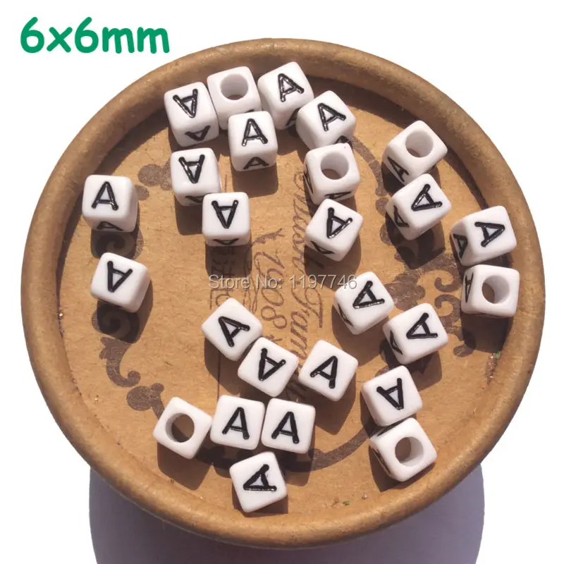 

Letter Beads White Acrylic Plastic Cube Square Alphabet Beads 6mm 100pcs A B C D E F G H I J K L M N O P Q R S T U V W X Y Z