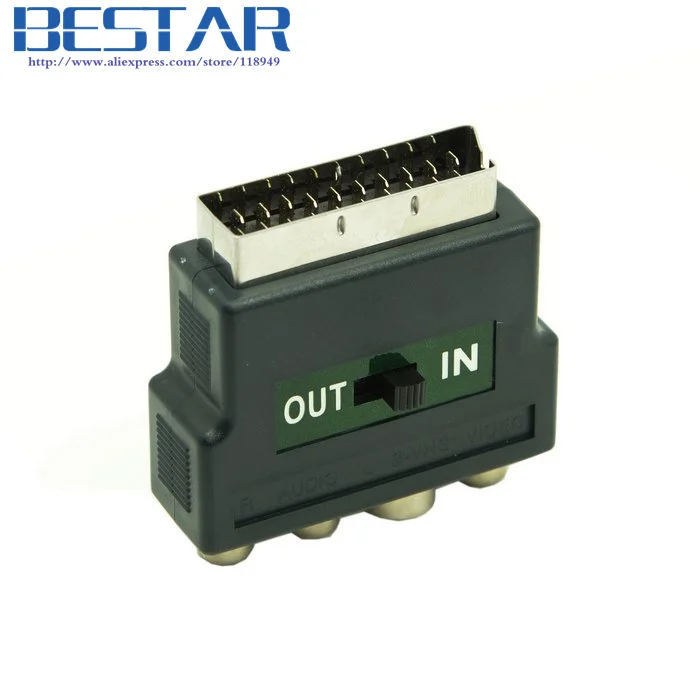 Аудио видео композитный 3 RCA AV & S Video 4Pin to Scart 21pin адаптер для Microsoft Xbox Europe HDTV|scart s-video|av