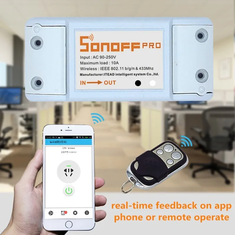 Sonoff Wifi переключатель интеллектуальные универсальные беспроводные переключатели DIY MQTT COAP Android IOS пульт дистанционного управления приложение переключатель для умного дома