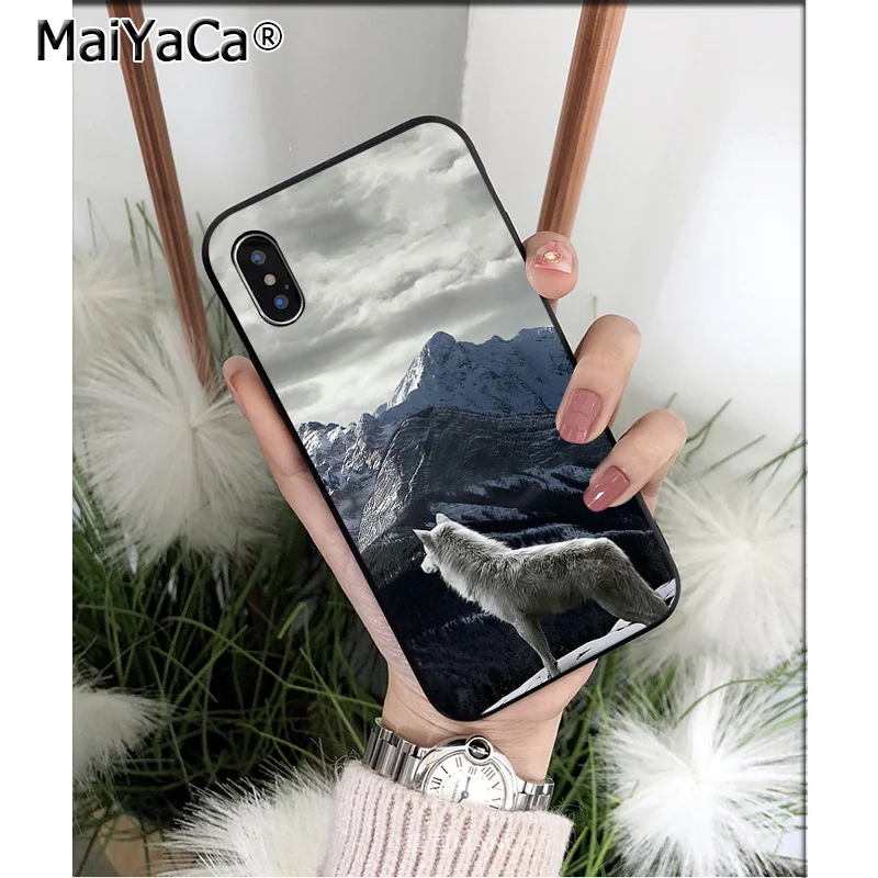 wild snow wolf mountain
