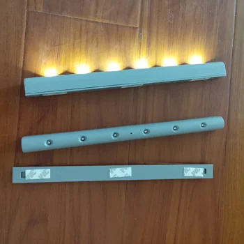 

20pcs X AAA ABS battery white LED cabinet light with vibration sensor / led touch sensor closet lamp led stair light led torch