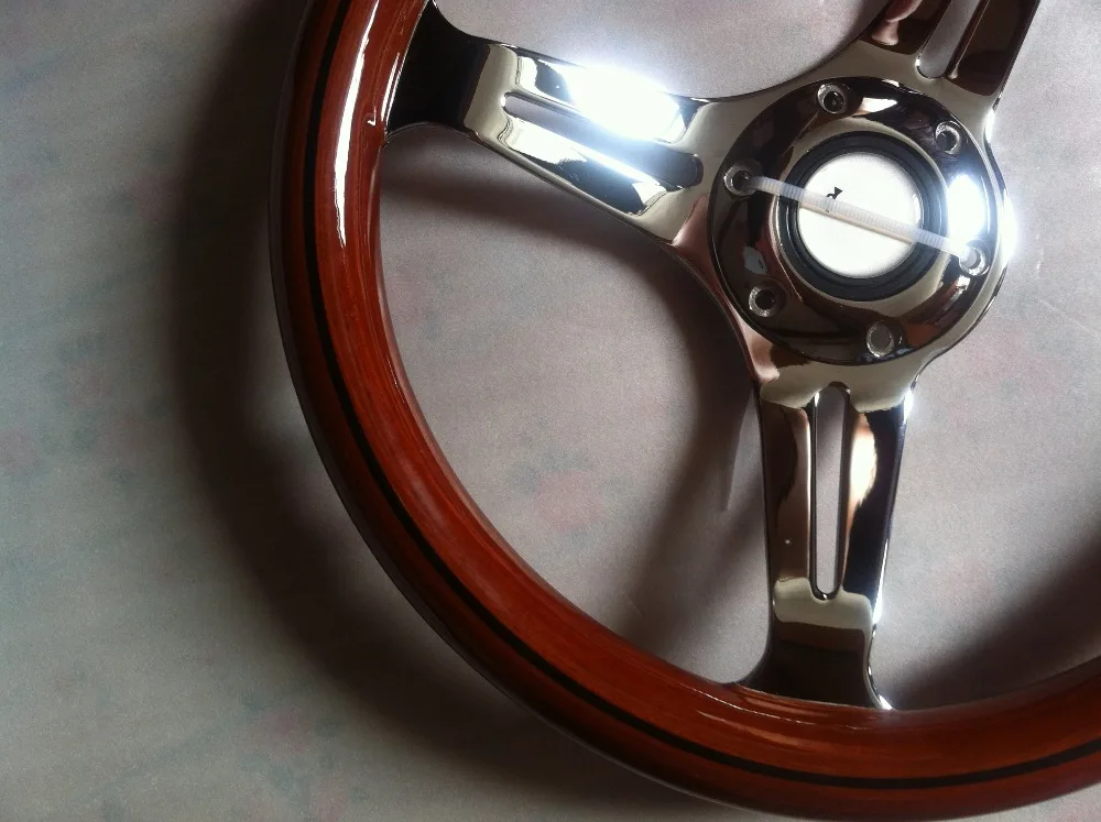 

stock 350MM 14inch Wood Phoebe steering wheel racing steering wheel three racing Phoebe