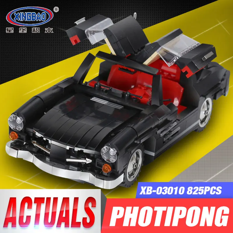 

XingBao 03010 825Pcs Creative MOC Technic Series The Photpong Car Set Toys For Children Education Building Blocks Bricks Gifts