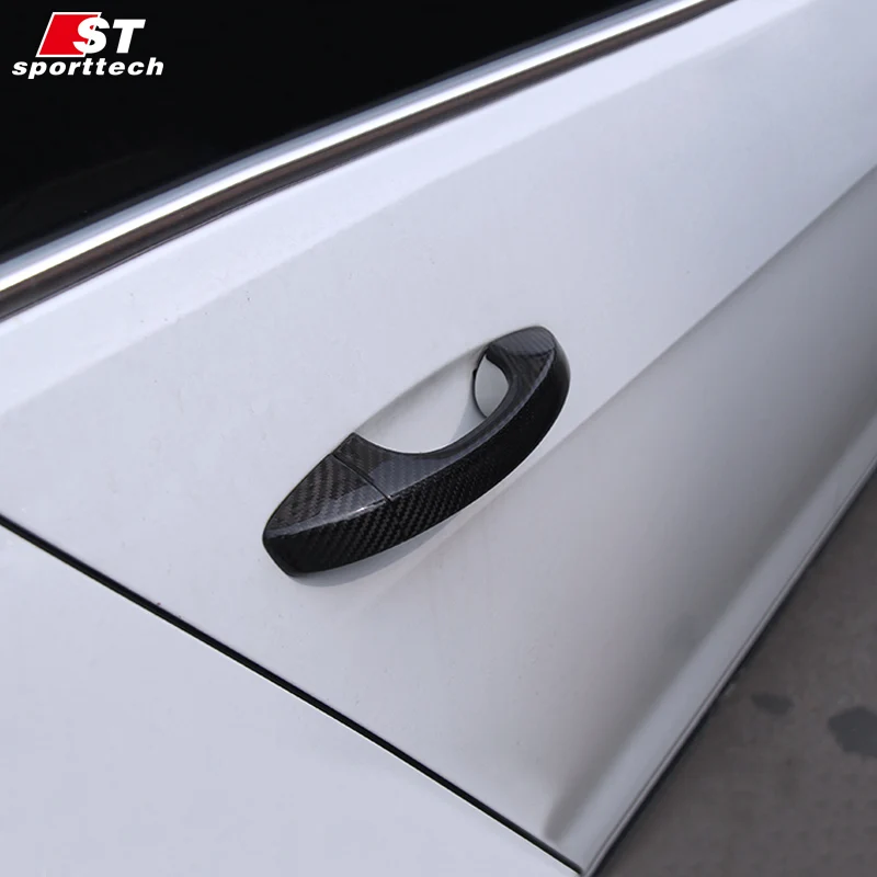 Крышка дверной ручки из углеродного волокна для Volkswagen Golf 7 Tiguan 3D наклейка VW Golf7