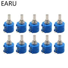 Potentiomètre multi-tours de précision 10 pièces (10 tours), résistance réglable, 3590S-2-103L
