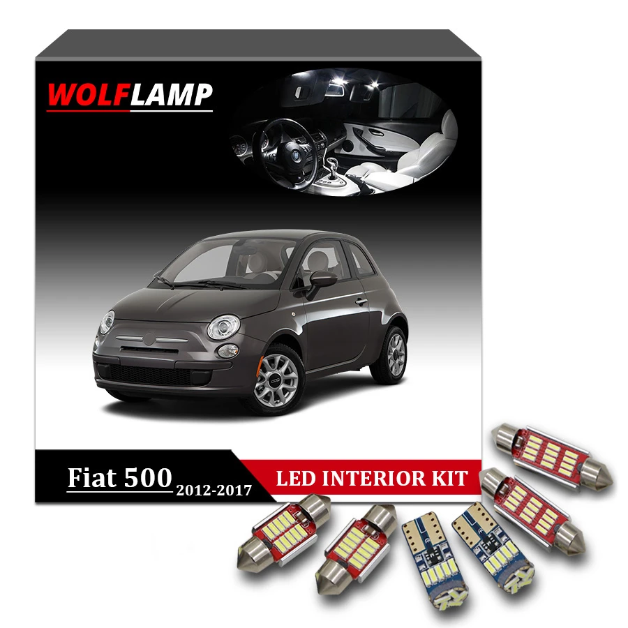 2012 fiat 500 license plate led