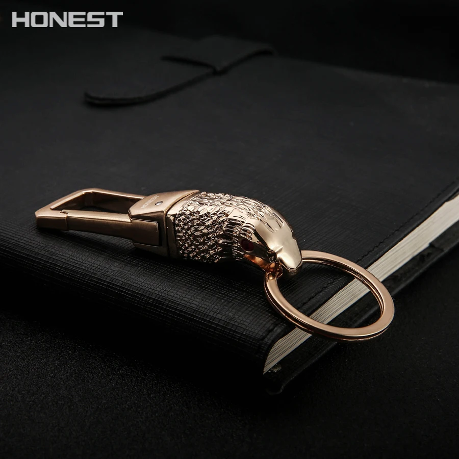 Brand HONEST Key Chain Car Key Holder Ring Jewelry Men Women Keychains