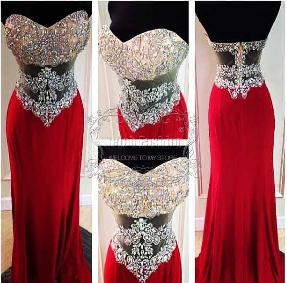 Buy Actual Pictures Sheath Long Evening Gowns Custom