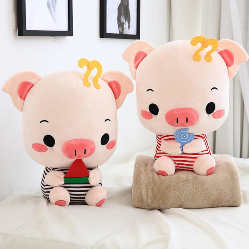 

Pig Blanket Creative Snacks Couple Pig Cute Striped Pig Doll Feather Sleep Pillow Office Blanket Kids Gift plush stuffed toys