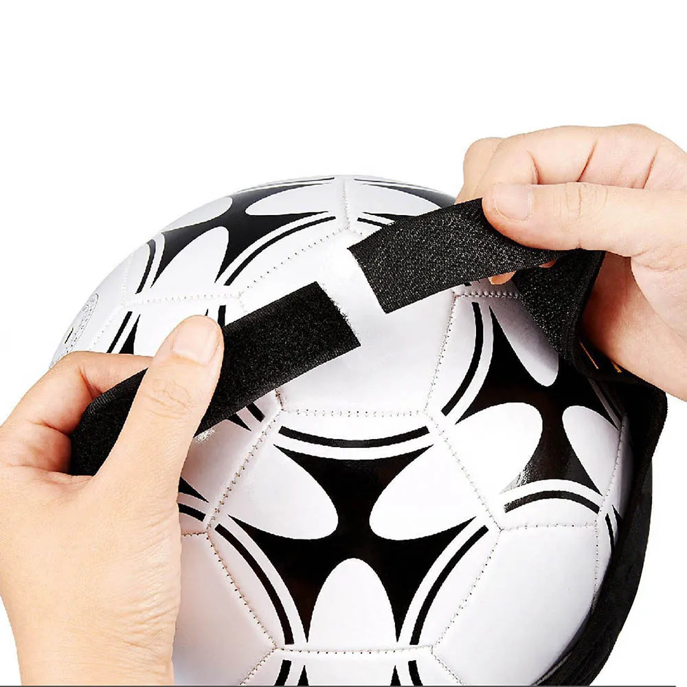 Football Kick Trainer Soccer Training Aid Hands Free Solo Practice Equipment Belt Elastic Rope For Kids Adults