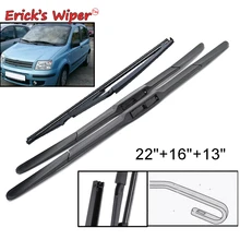Erick's Wiper przednia i tylna wycieraczka zestaw ostrzy do Fiat Panda 169 2003-2012 szyba przednia 22
