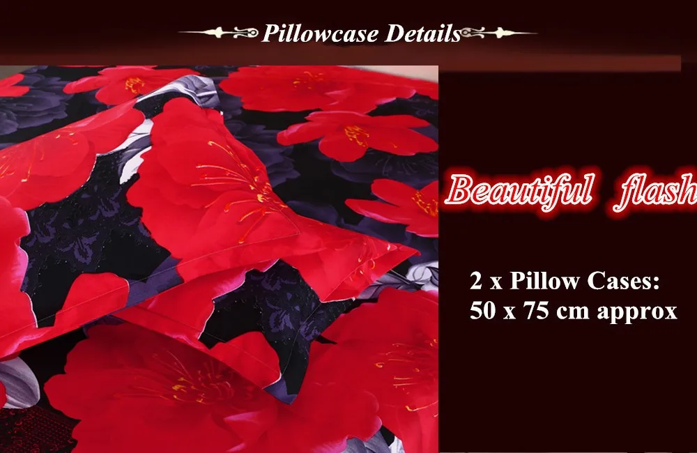 hot sale Home textile,Reactive Print 4Pcs Quilt Cover Bed sheet Pillowcase,King Queen size (4)