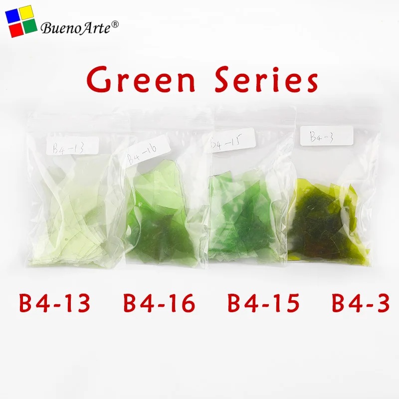 Green Series 3 сумки по 28 г COE 85 конфетти Стекло чистый цвет лэмпворк стекло - Цвет: Green Series