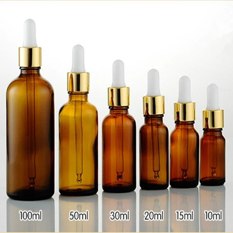 10pcs Lot Anodized Aluminum Glass Bottle Essential Oil Bottle Amber With Dropper Cap Metallic Gold And White Latex Free Rubber Amber Led Light Bar Amber Bottle Dropperbottled Water In Malaysia Aliexpress