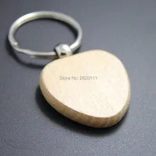 50 шт Пустой сердце деревянный ключ цепочка ручная работа продвижение индивидуальные ключевые метки рекламные подарки
