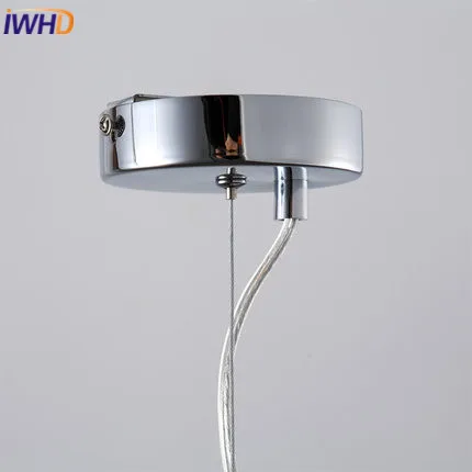 Iwhd LED Lámparas colgantes moda moderna lámpara colgante de madera interior Iluminación accesorios cocina bar colgante lámpara iluminacion