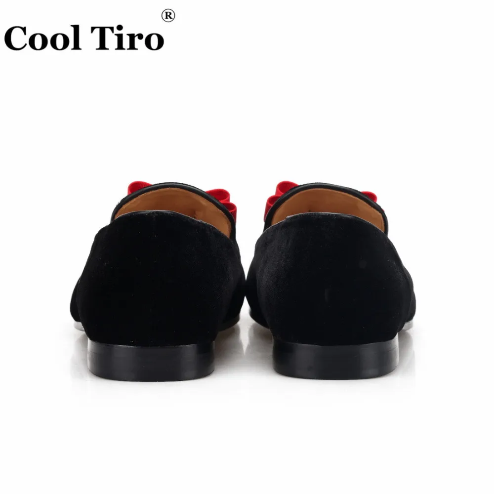 Black Velvet Loafers With Bow Tie (10)