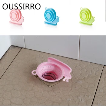 

2020 Ralo Banheiro 1pc For Creative Cartoon Snail Drain Retractable Silicone Tea Kitchen Bathroom Anti-blocking Deodorant Sink