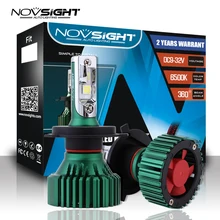 Автомобильные светодиодные лампы Novsight с цоколем H4, H7, H11,H8,мощность 60 Вт, световой поток 16000 лм,цветовая температура 6500K