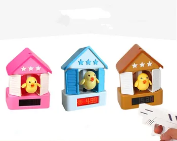 

Creative new strange The shooting gun alarm clock new cuckoo clock For a lazy person