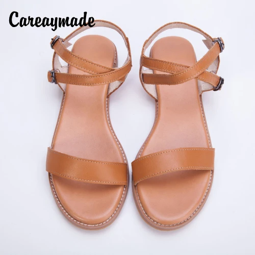 Hot sell,2016 new head layer cowhide pure handmade Leisure simple literature and art Sandals,retro art mori girl shoes,2 colors Hot sell,2016 new head layer cowhide pure handmade Leisure simple literature and art Sandals,retro art mori girl shoes,2 colors