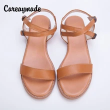 Hot sell,2016 new head layer cowhide pure handmade Leisure simple literature and art Sandals,retro art mori girl shoes,2 colors Hot sell,2016 new head layer cowhide pure handmade Leisure simple literature and art Sandals,retro art mori girl shoes,2 colors