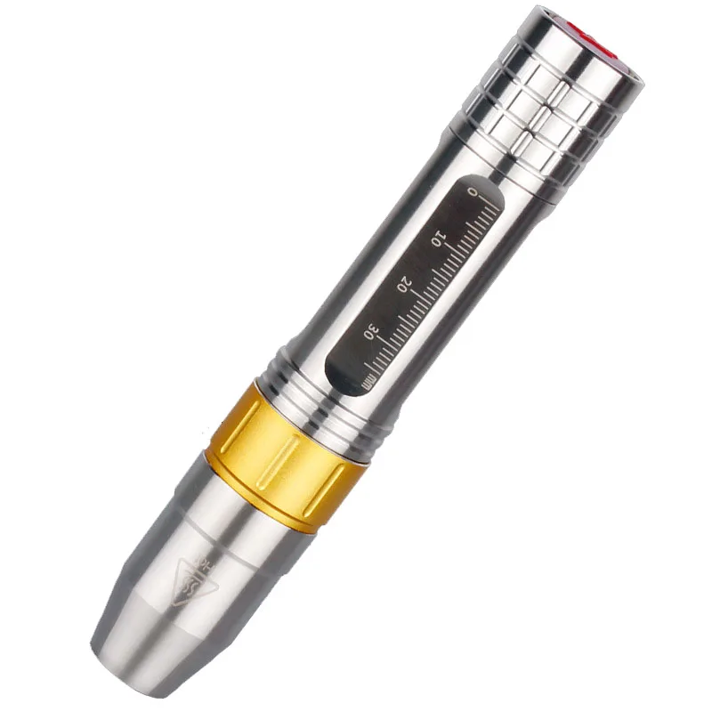 

10W High Bright T6 LED Stainless Steel Handy Flashlight for Jade Original Stone Agate Identification, Yellow Light LED Torch