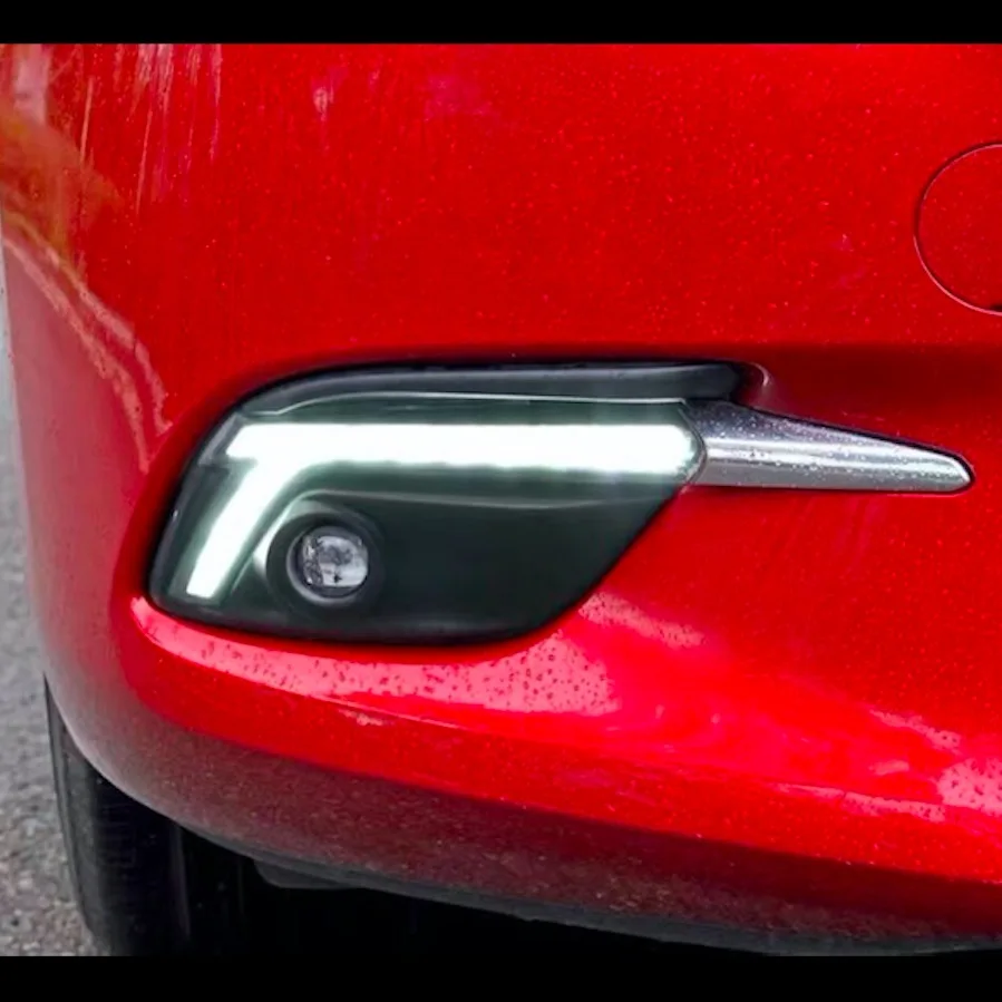 

Kalaite Car Flashing DRL For Mazda 3 Mazda3 Axela 2017 2018 2-Colors LED DRL Daytime Running Lights Daylight Fog light cover
