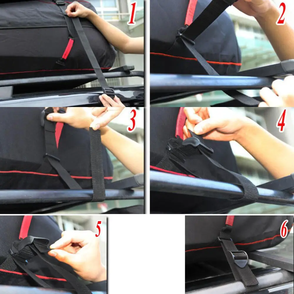 Car Waterproof Oxford Cloth 5.92 Cuft Car Roof Cargo Fold Soft-Shell Bag Fit for Cruze Focus Range Rover Evoque Land Cruiser