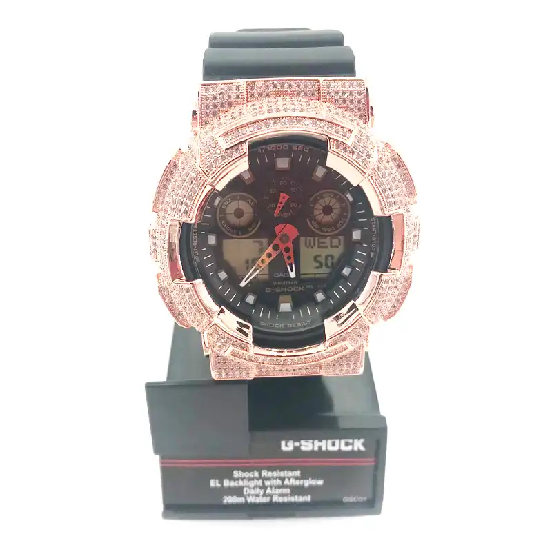 g shock ga 100 rose gold