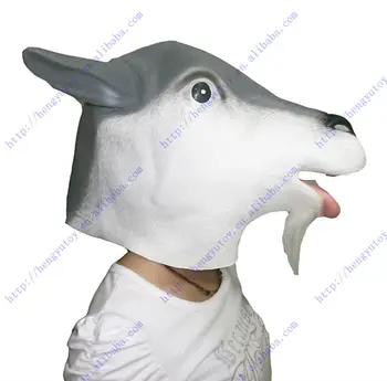 

Realistic Fancy Dress Latex Cute Sheep Mask Animal Dress Up Goat Mask Adult Masquerade