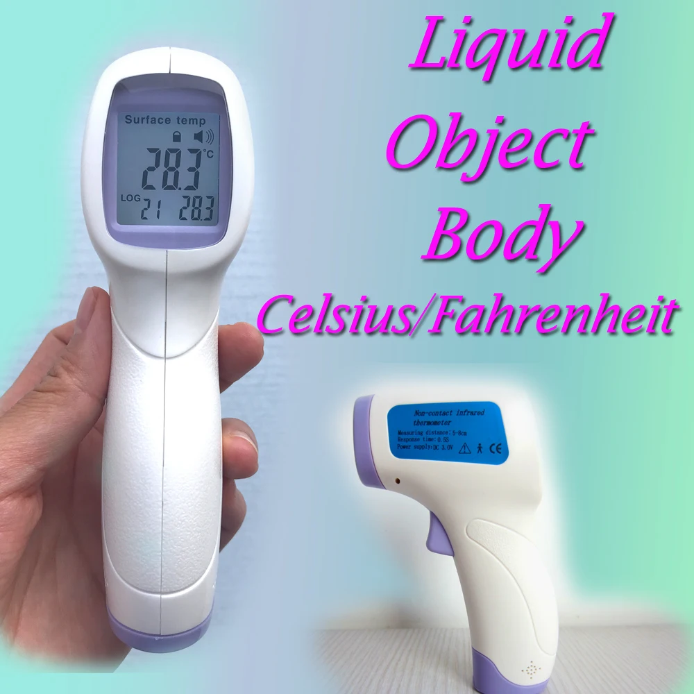 8units Laser LCD Display Digital IR Infrared Thermometer Temperature