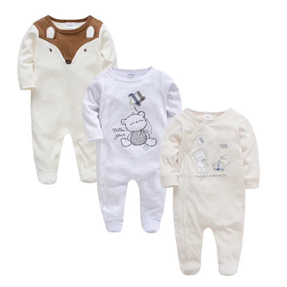 KAVKAS Детский комбинезон с длинными рукавами; зимняя одежда для новорожденных мальчиков; осенняя одежда с оленем; комбинезоны; Рождественский комбинезон; Пижама - Цвет: PY11444647