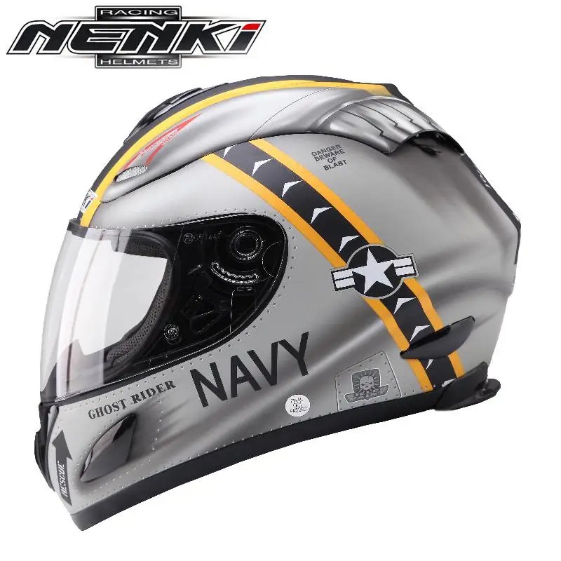 NENKI мотоциклетный шлем черный мото анфас Ретро скутер шлемы мотоциклетный шлем для верховой езды мужской шлем для мотокросса Casco Moto - Цвет: 1