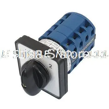 

Electric 3 Position 16 Terminals Rotary Cam Changeover Switch 660V 20A